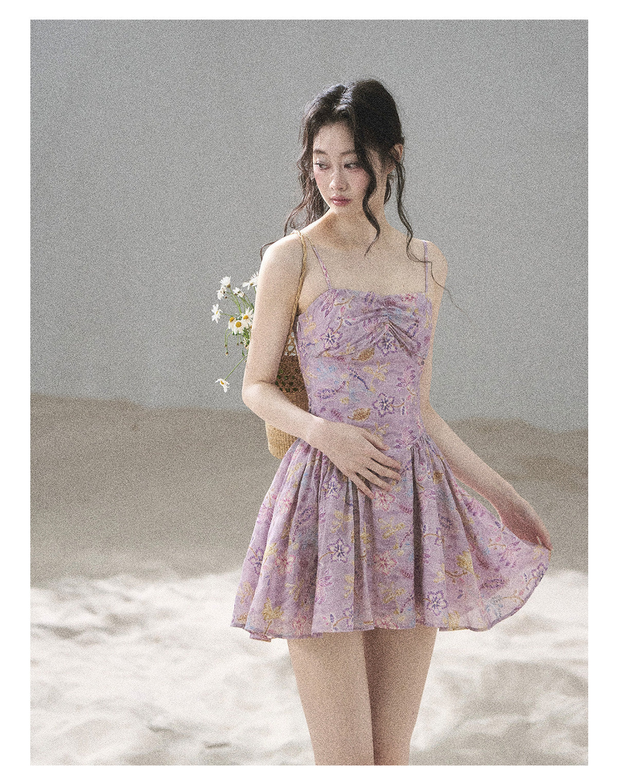 ShaoYeYan Aomalm Scent of Iris Dopamine French Cami Dress