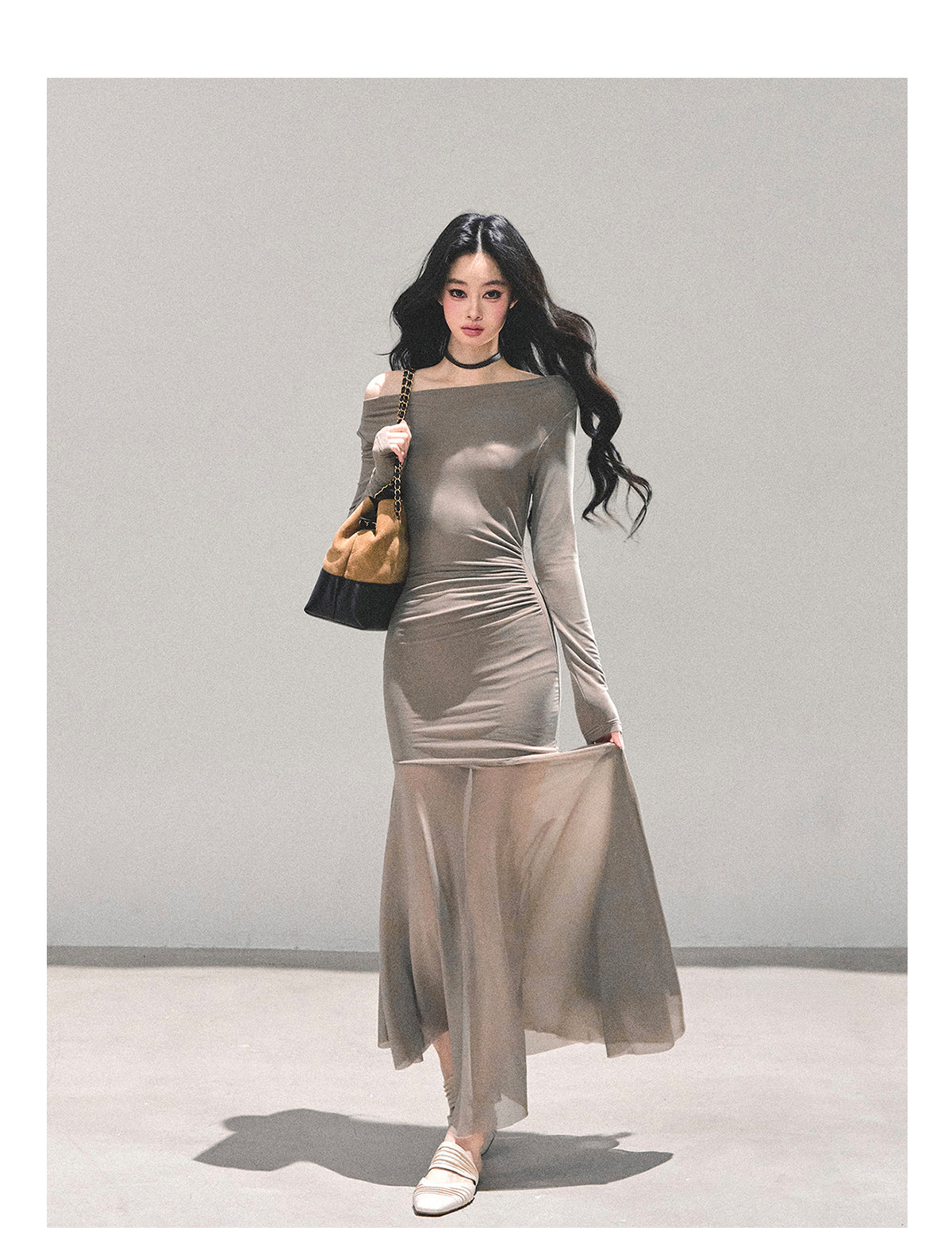 ShaoYeYan Slender Silhouette Cold Rich Girl Dress