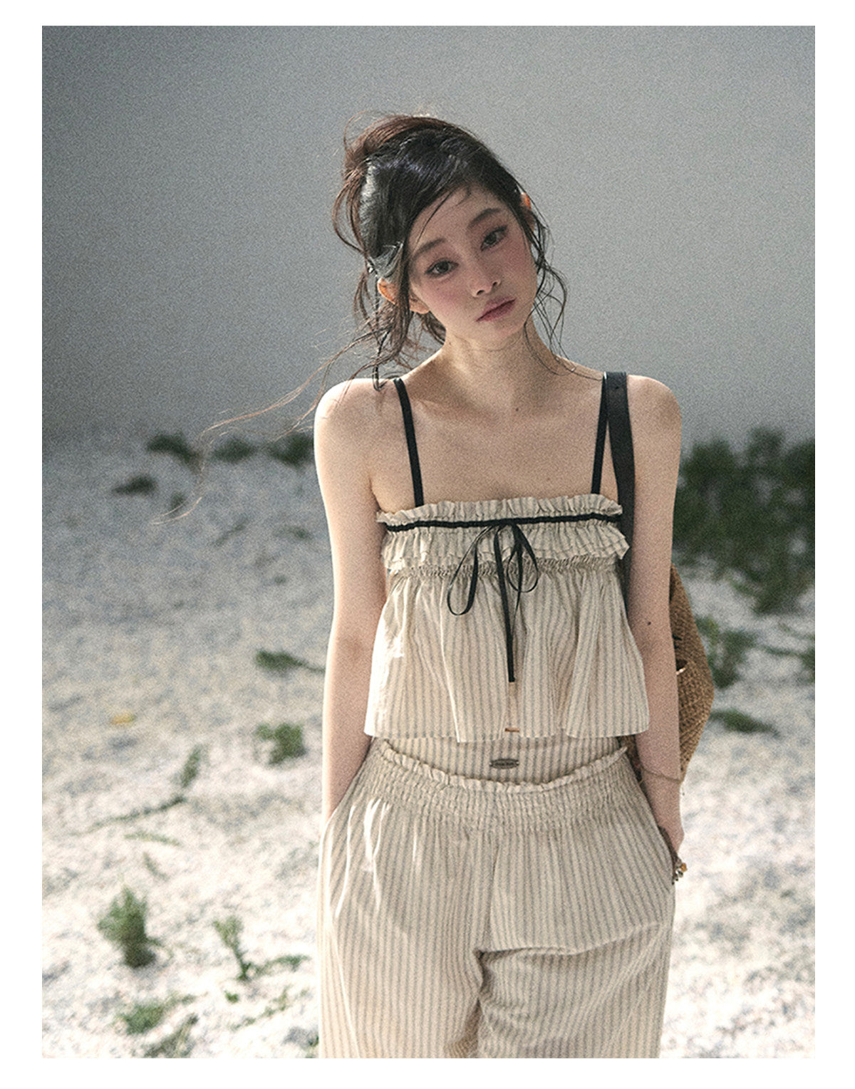 ShaoYeYan Aomalm Early Summer Weaves a Light Dream Korean Striped Set