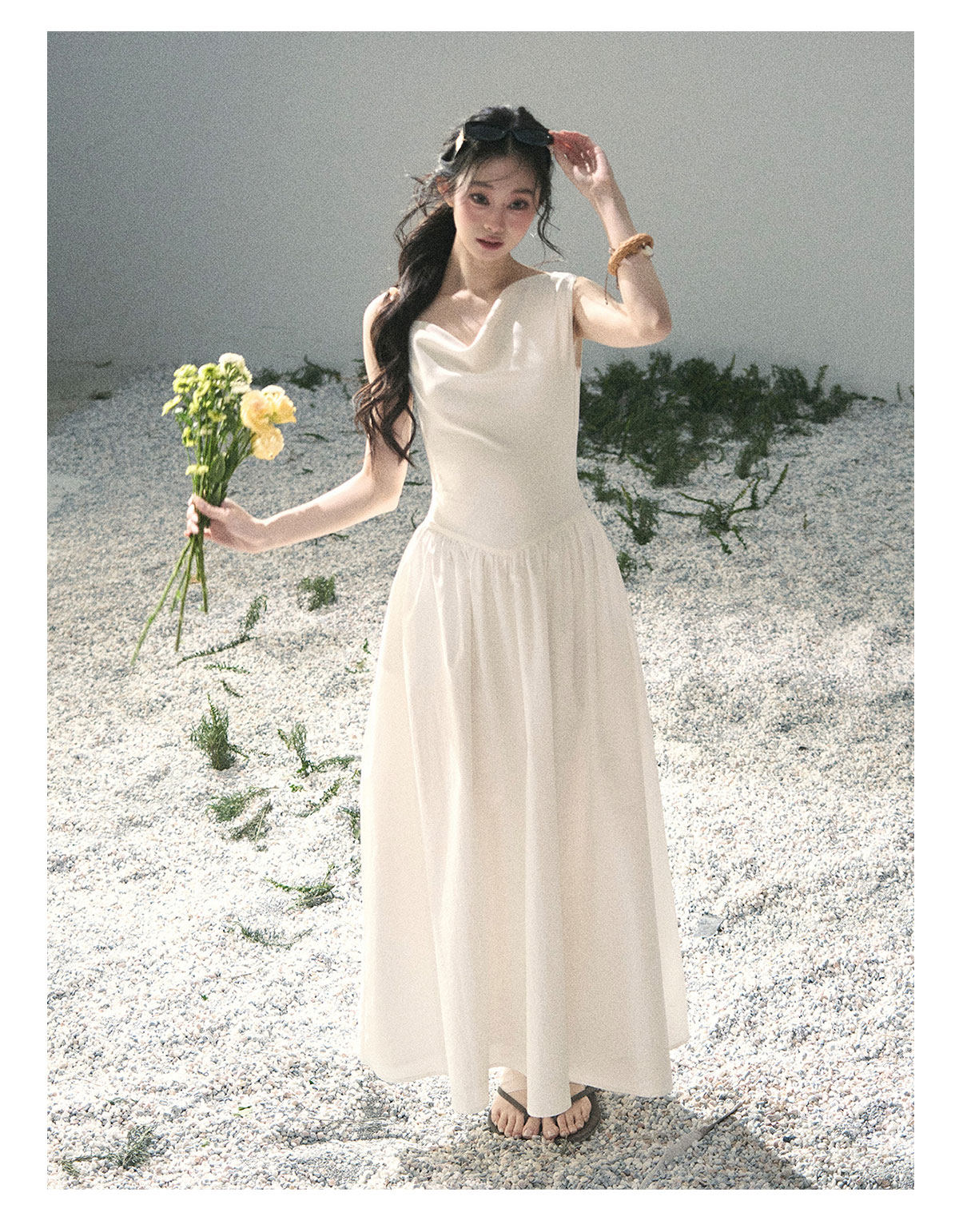 ShaoYeYan Aomalm Moonlight Sonata French Elegant Sleeveless Dress
