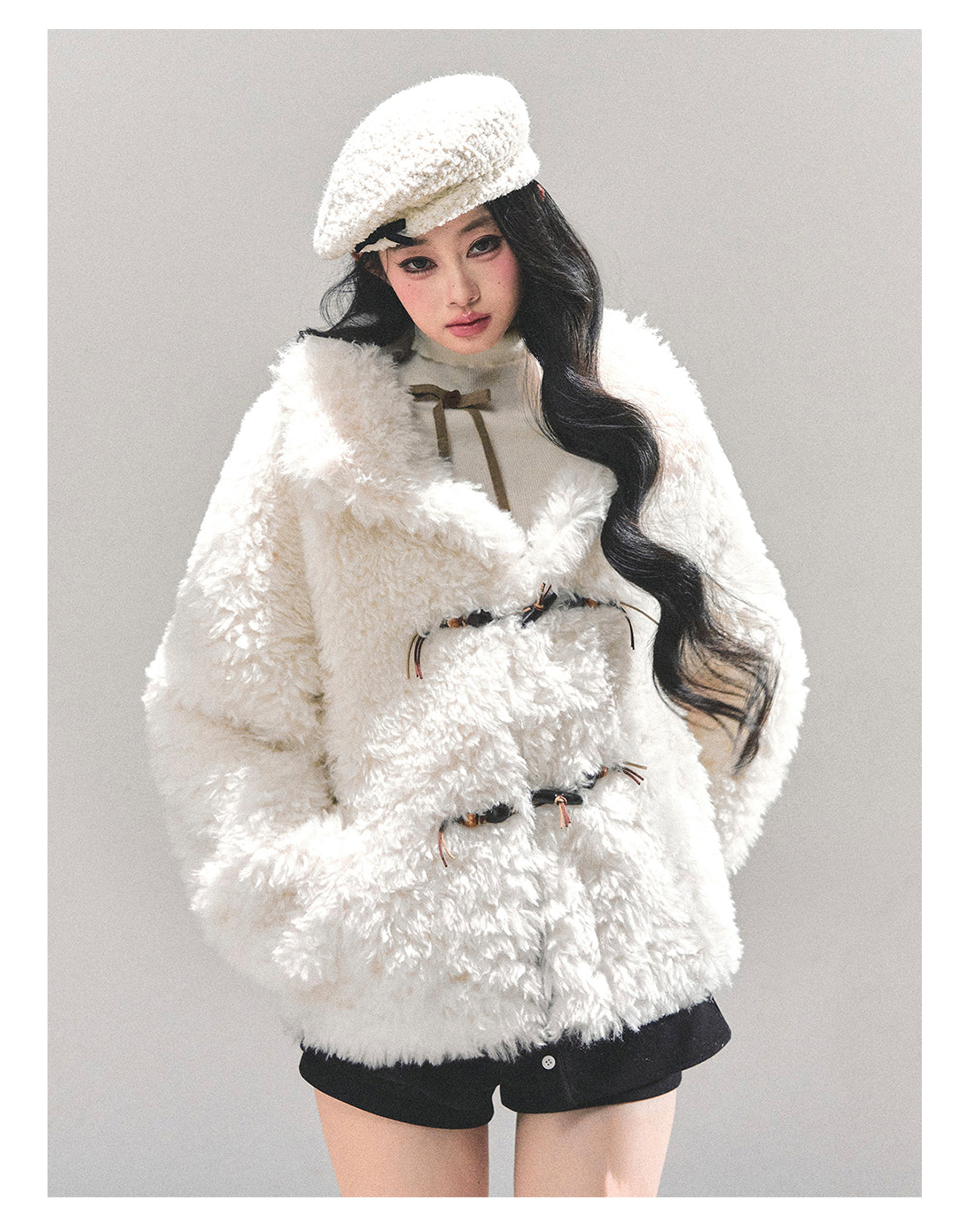 ShaoYeYan Soft Snow Lamb Fur Jacket