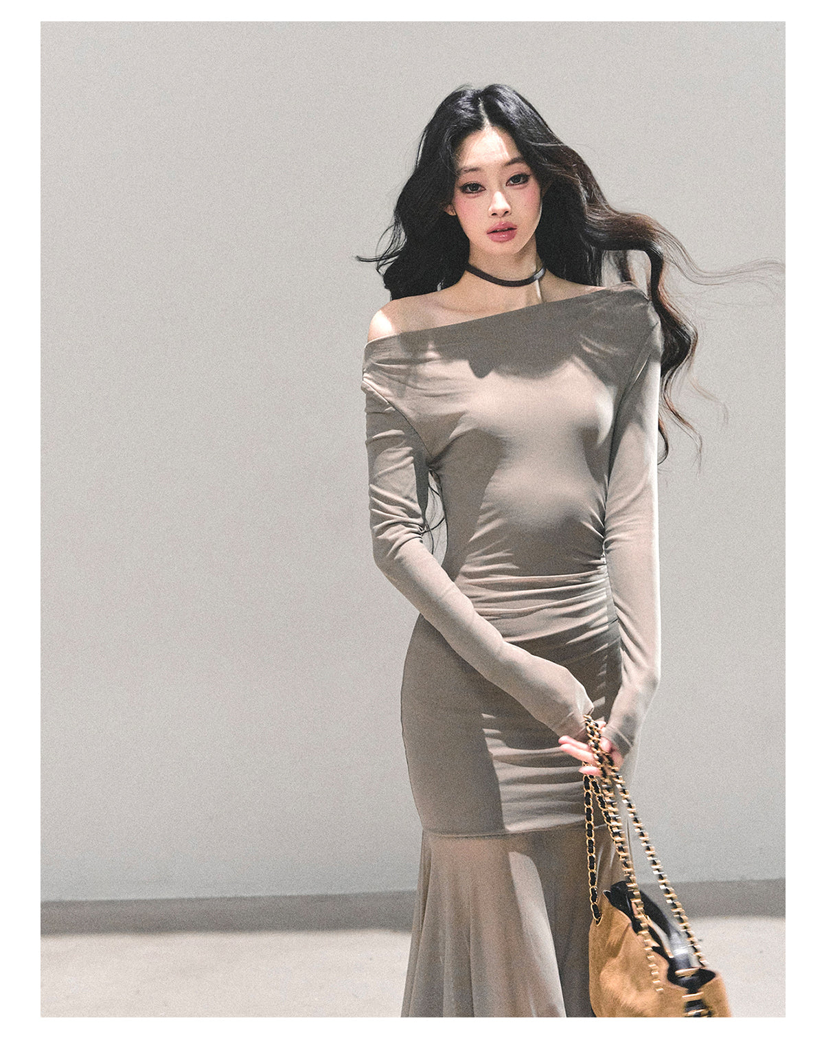 ShaoYeYan Slender Silhouette Cold Rich Girl Dress