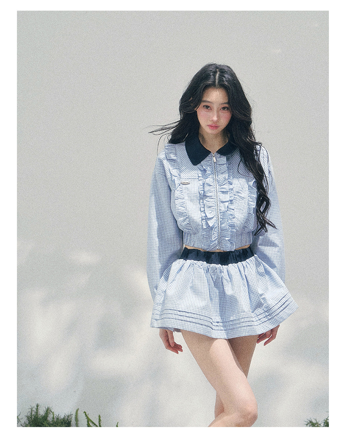 ShaoYeYan Aomalm British Style Plaid Academia Set