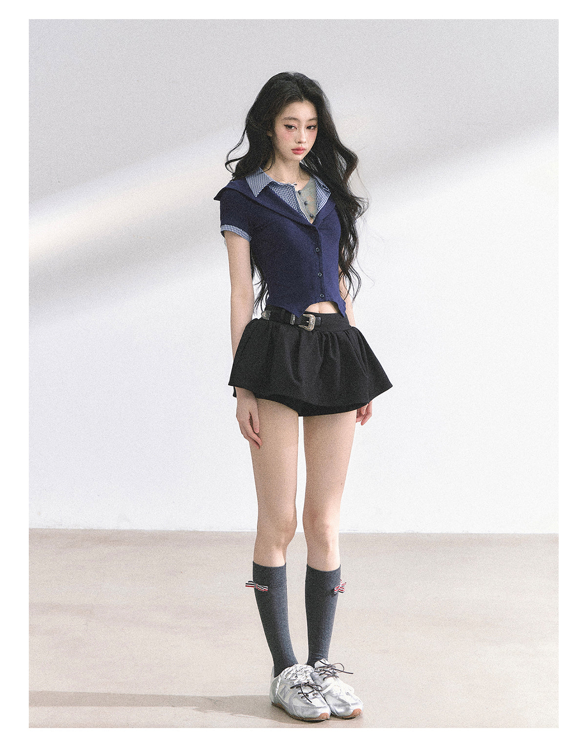 SHAOYEYAN Waist-Defining Slim Fit Top