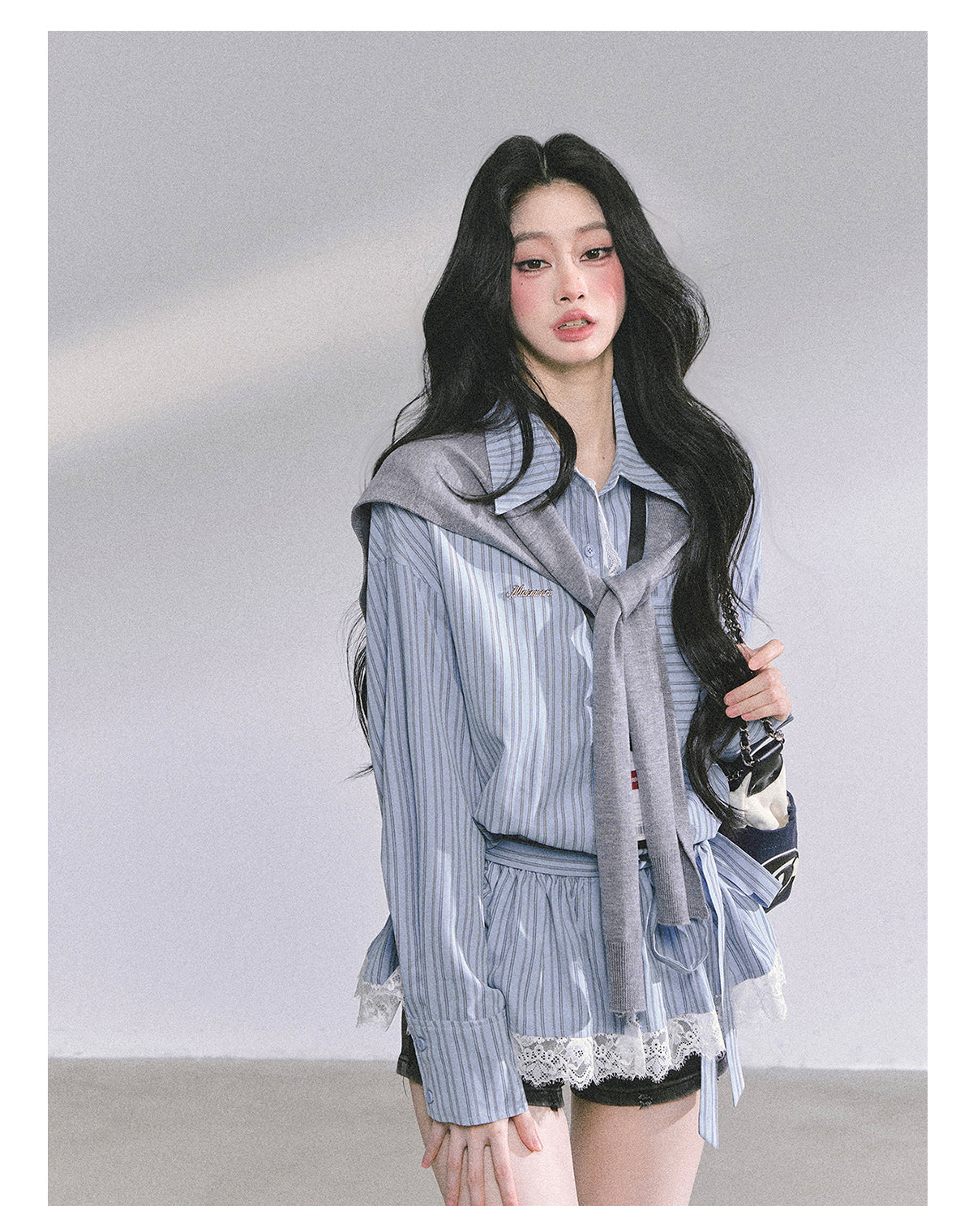 ShaoYeYan Chic Intellectual French Lace Blouse