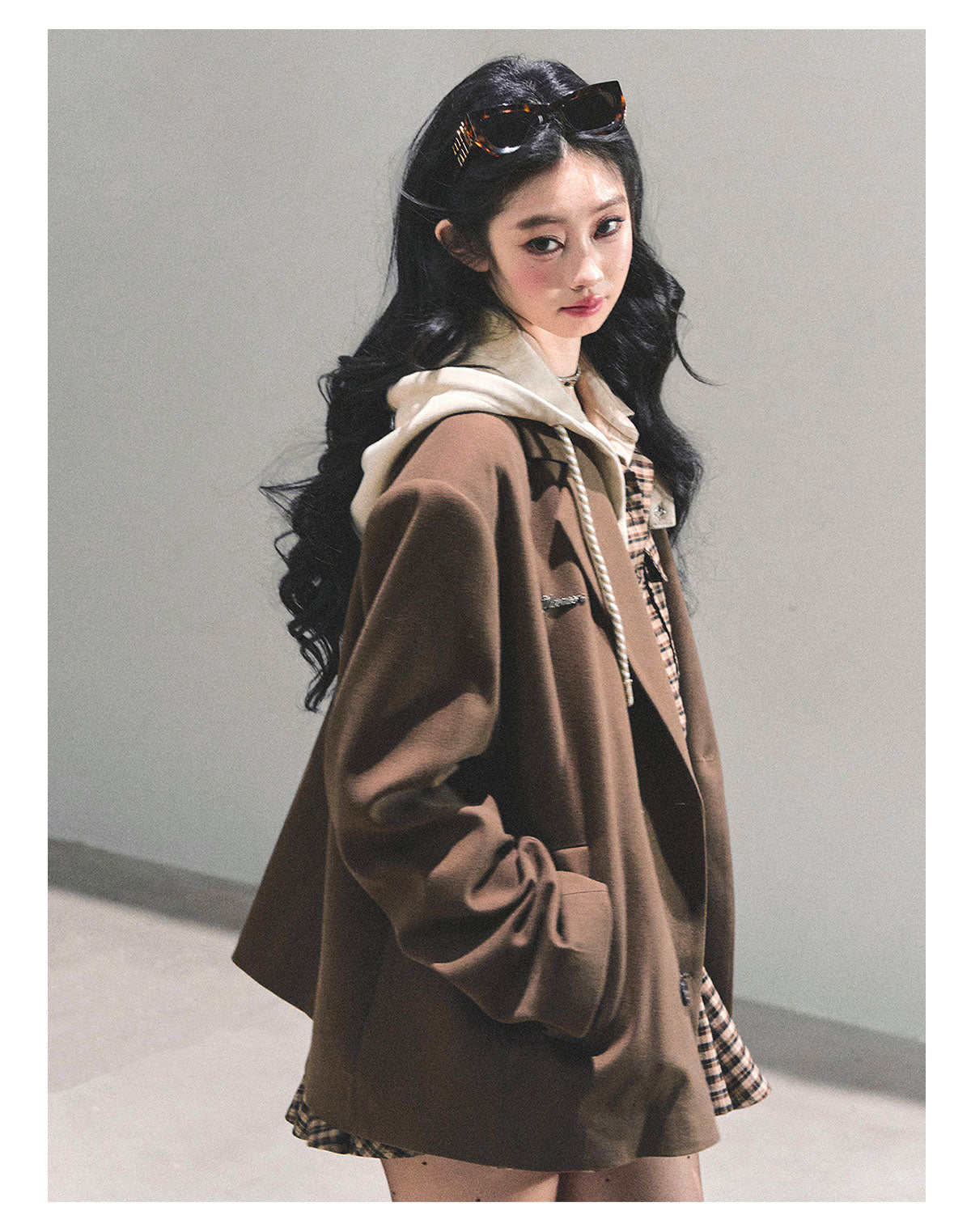 ShaoYeYan Minimalist Silhouette Fake Two-Layer Blazer