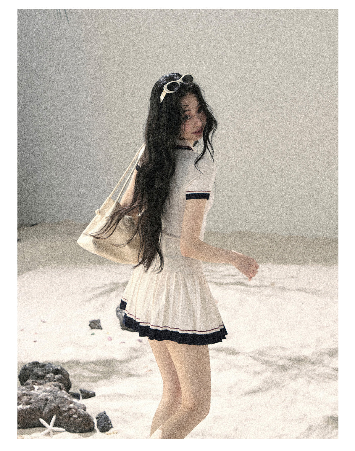 ShaoYeYan Aomalm Shattered Moonlight American Academia Knit Set