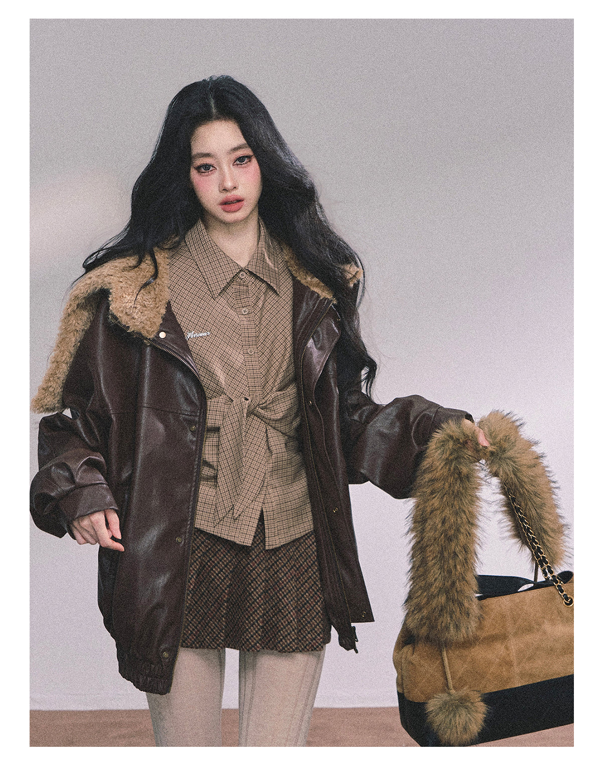 ShaoYeYan Maillard Special American Loose Fit Plaid Shirt