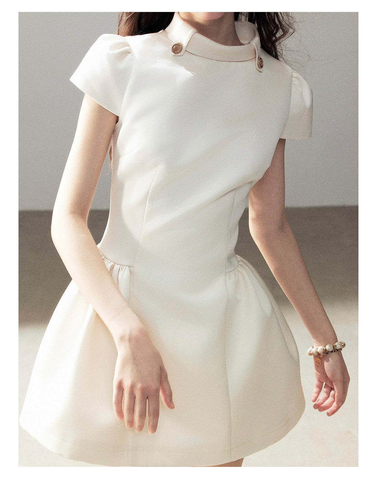 ShaoYeYan Aomalm Light Above the Clouds French Satin Dress