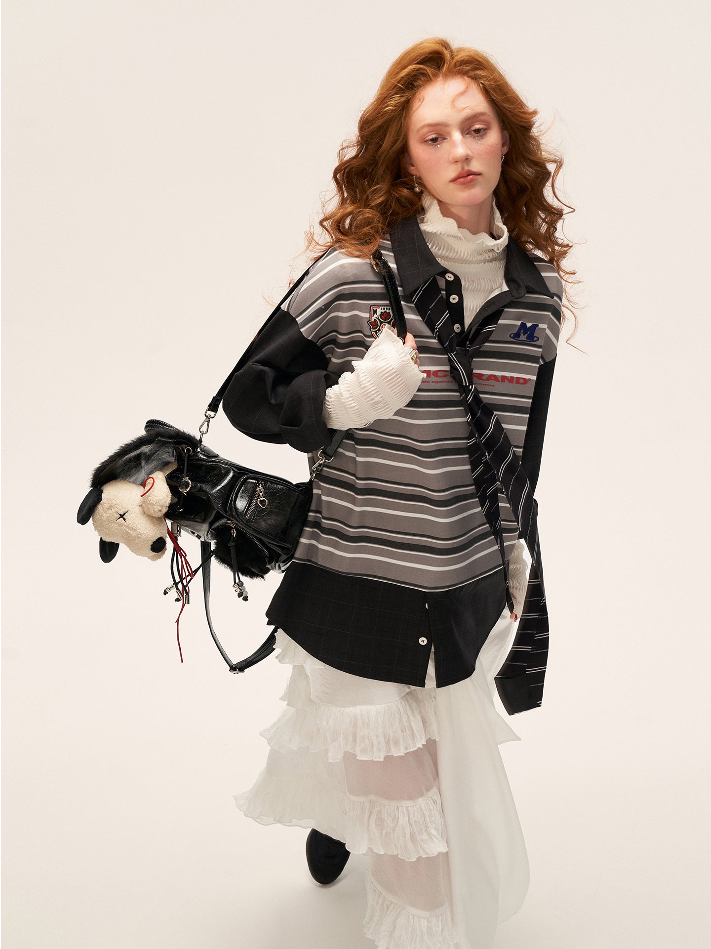 MAMC Retro Striped Polo Shirt