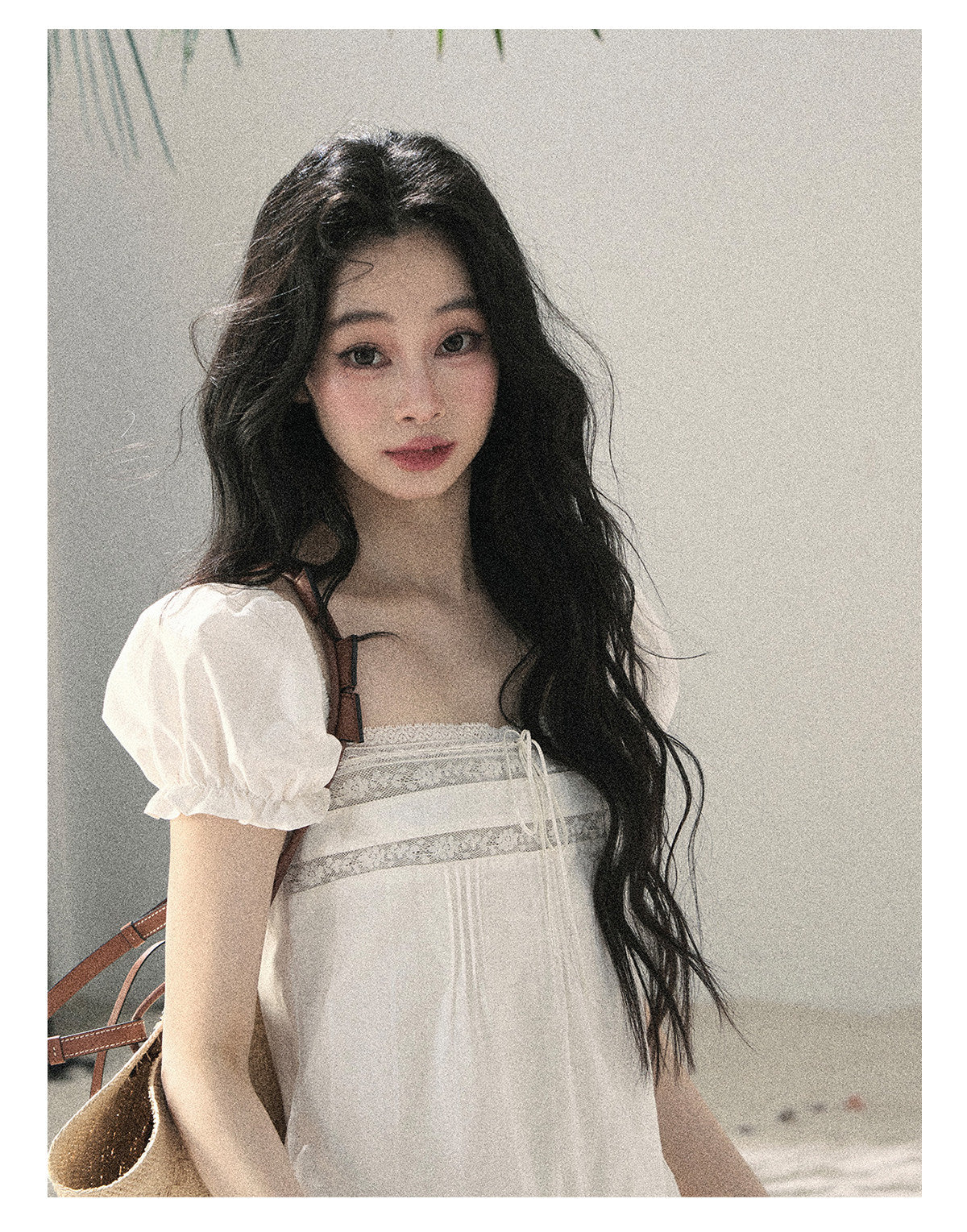 ShaoYeYan Aomalm Light as a Cloud French Bubble Sleeve Lace Dress