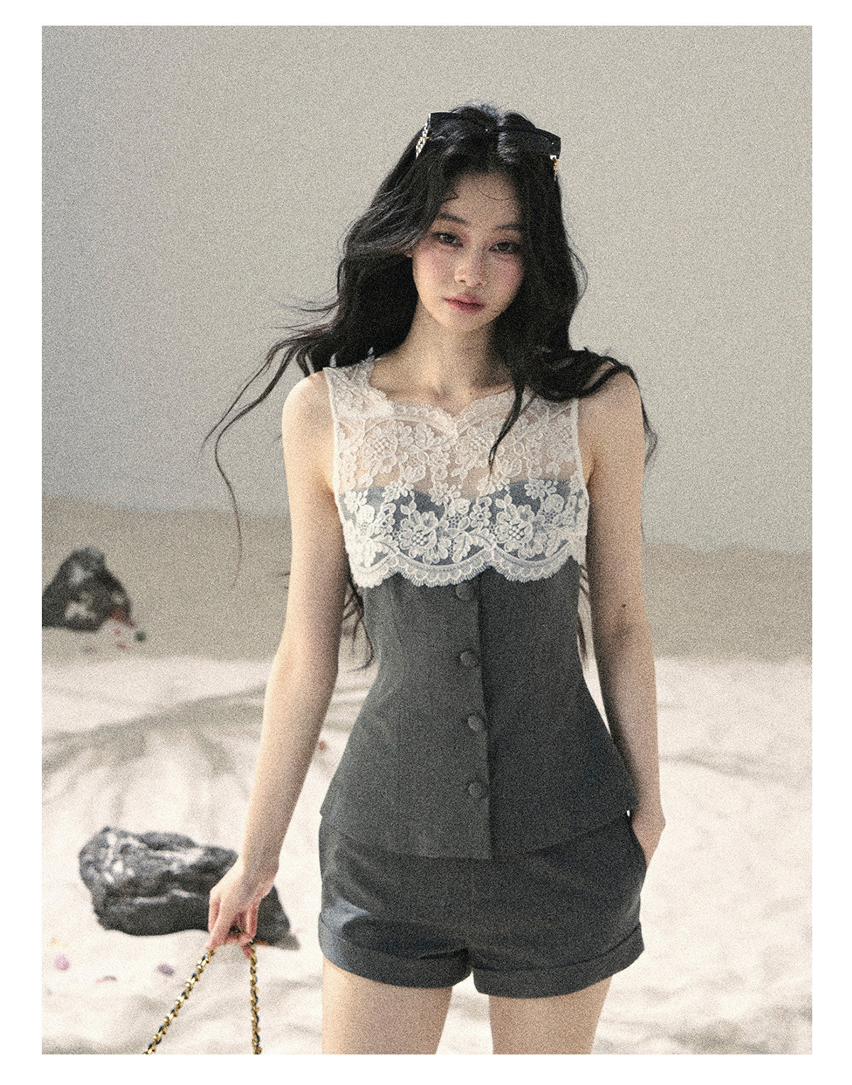 ShaoYeYan Aomalm Blossoms Seen Through Mist Premium French Lace Set