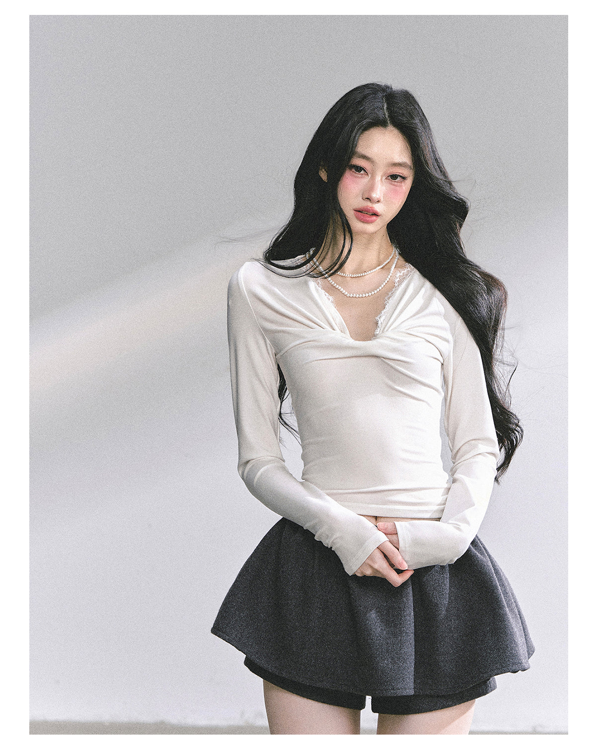 SHAOYEYAN Vintage White Moonlight Tee