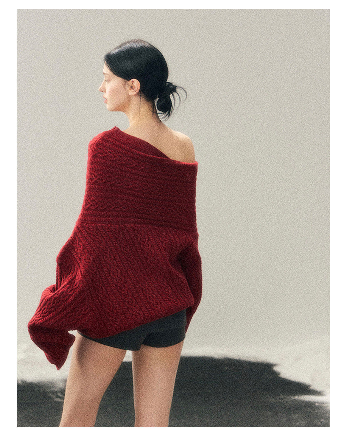 ShaoYeYan Norwegian Exchange Student Premium American Knit Cable Sweater