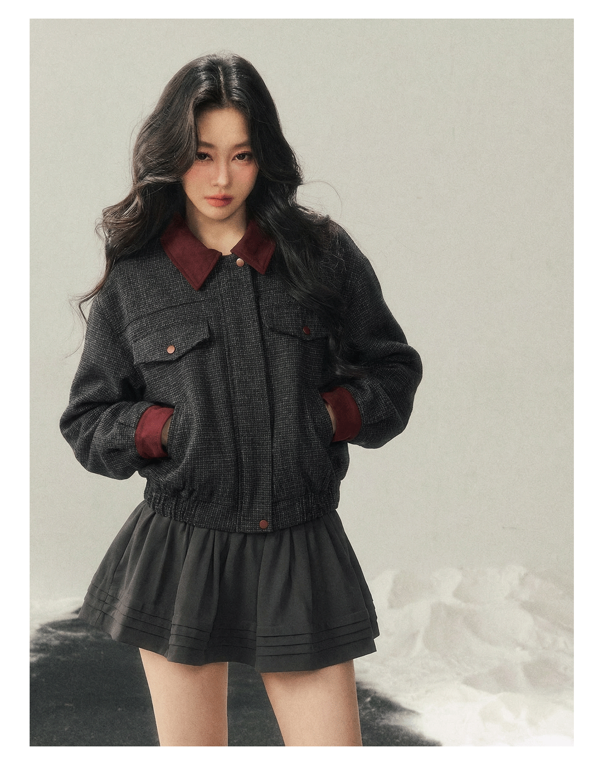 ShaoYeYan Aomalm As the Wutong Leaves Fall Audrey-Style Wool Set