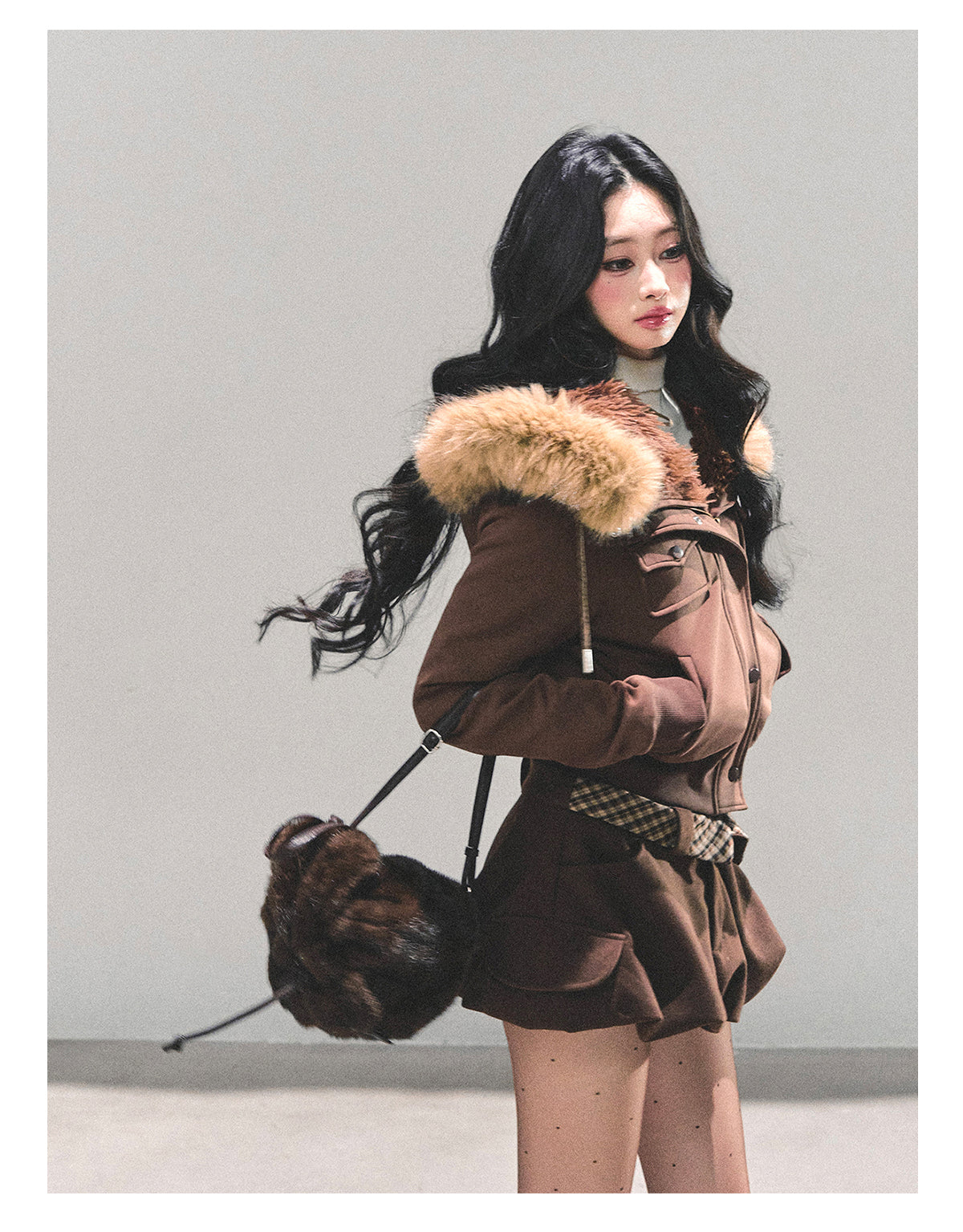 ShaoYeYan Snowflake Embrace Winter Hooded Jacket