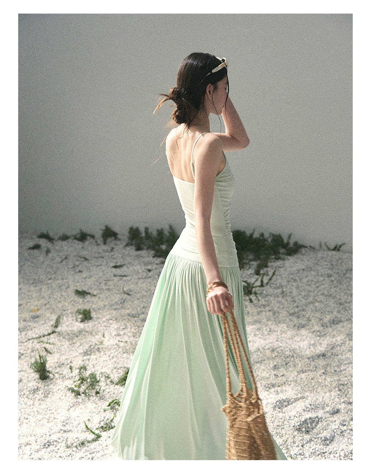 ShaoYeYan Aomalm Mint's Dry Down Salted Elegant Two-Piece Set