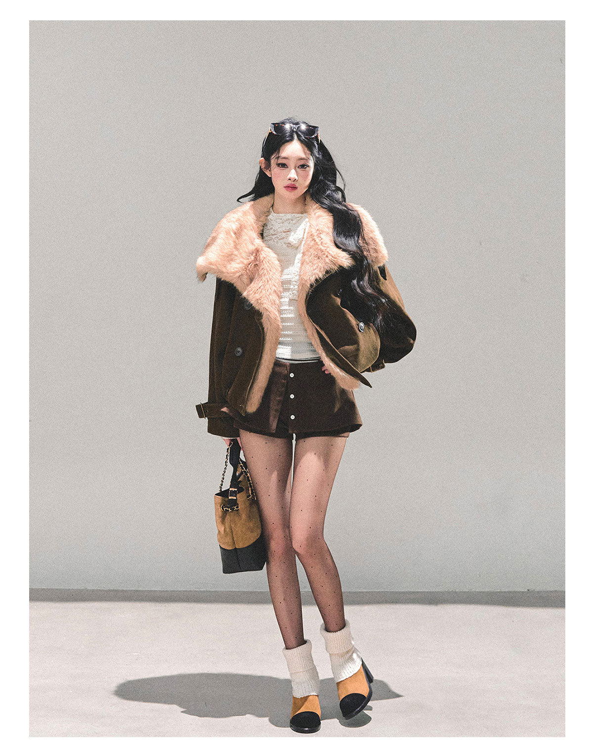 ShaoYeYan Winter Rendezvous Loose Plush Coat