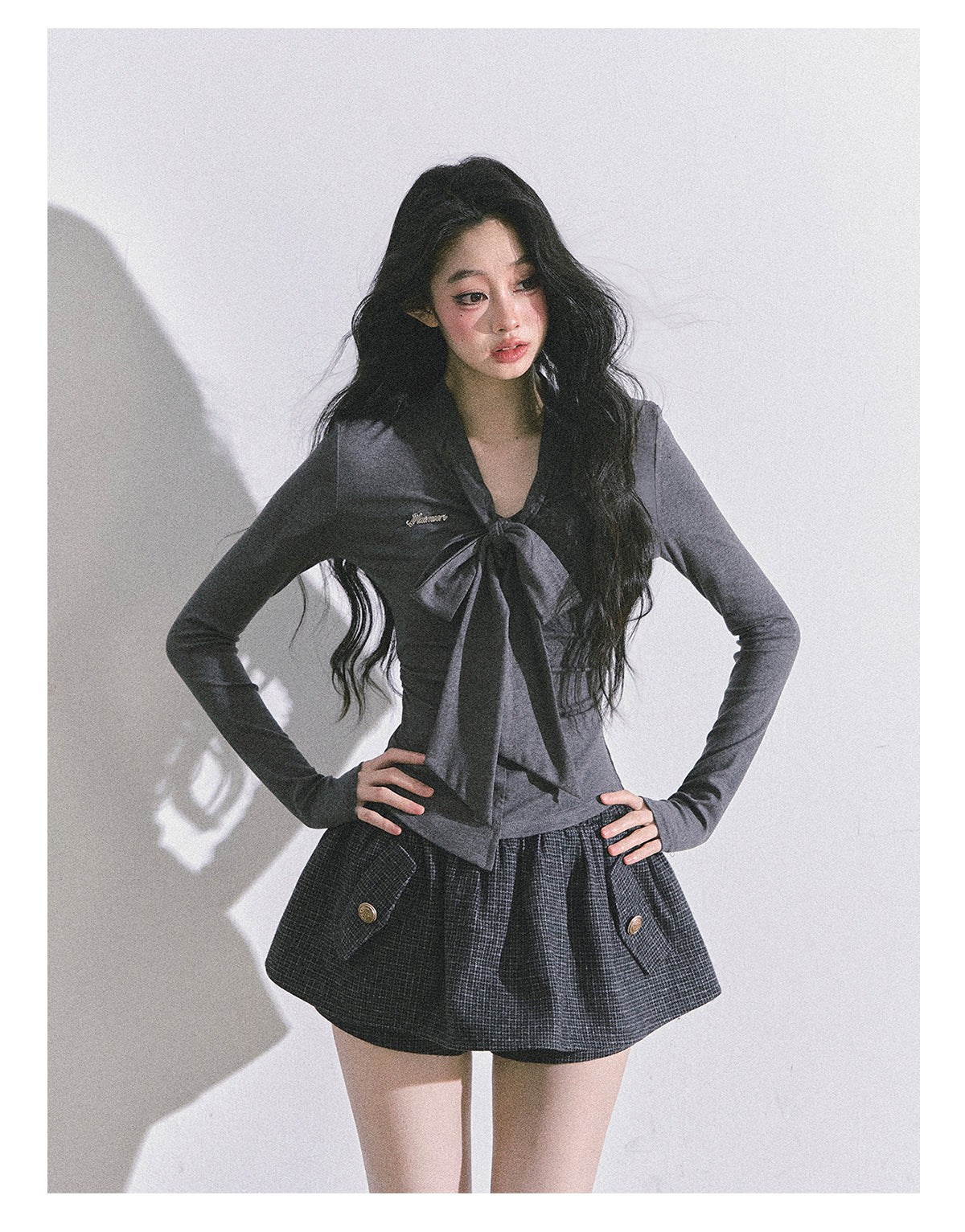 ShaoYeYan Karasuno High School French A-Line Flared Skirt