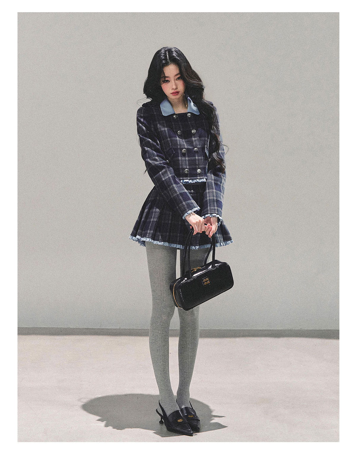 ShaoYeYan Proust Blue Academia Set