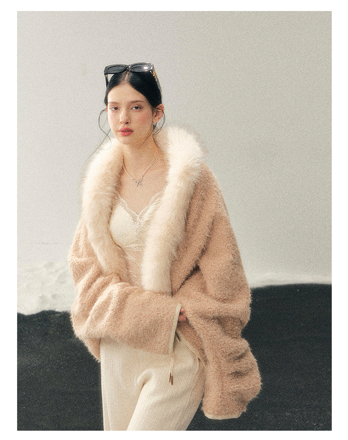 ShaoYeYan Aomalm Velvety Sigh French Plush Coat