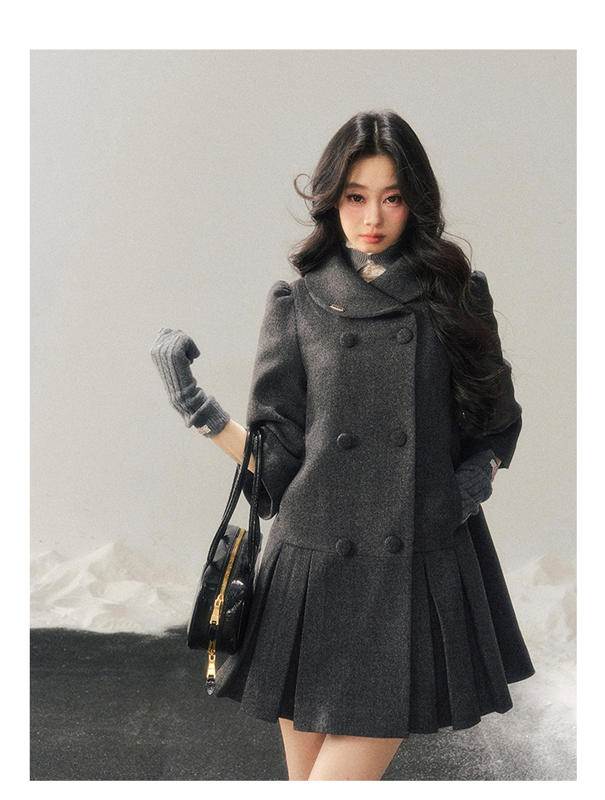 ShaoYeYan Aomalm Luxembourg Heiress Elegant Wool Coat