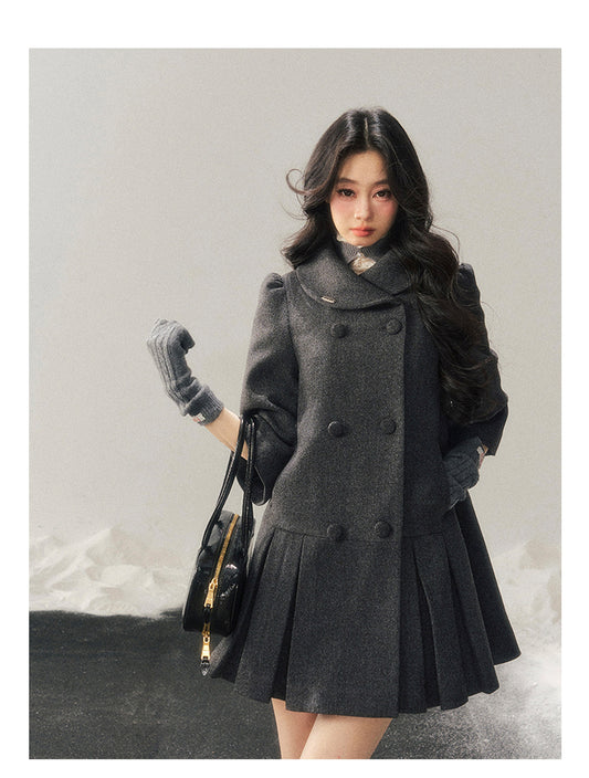 ShaoYeYan Aomalm Luxembourg Heiress Elegant Wool Coat