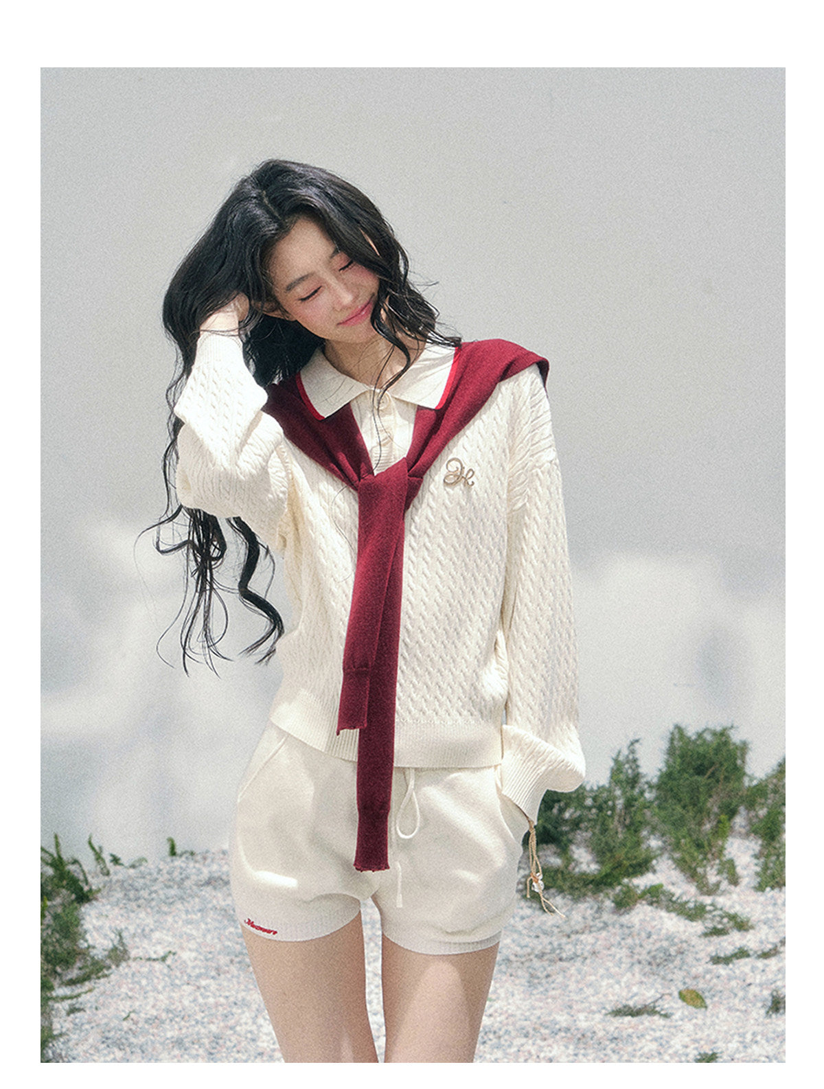 ShaoYeYan Aomalm Liz Senior Gentle Style Knit Set