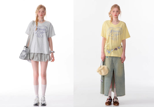 ZiziFei Vintage V-Neck Tee
