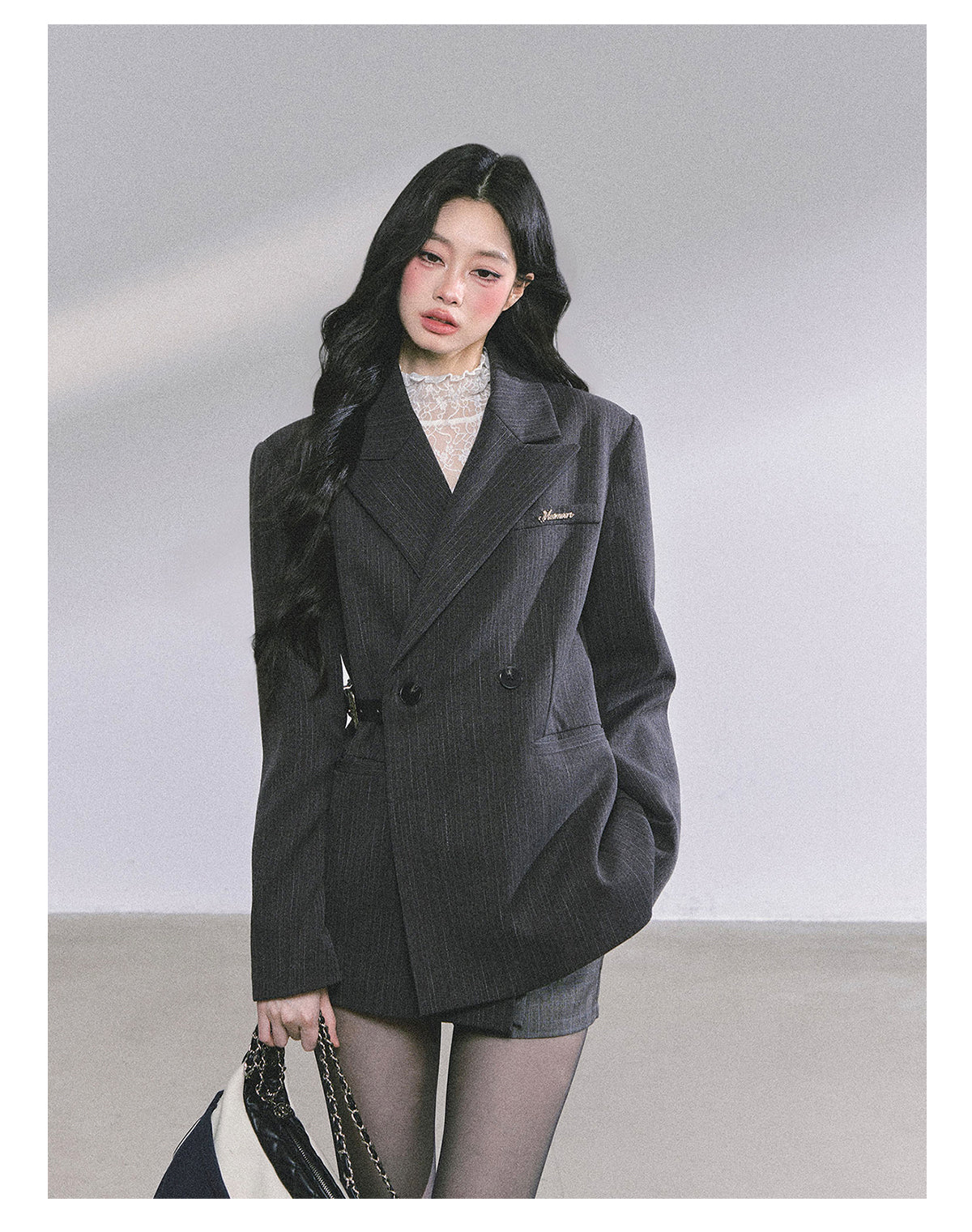 ShaoYeYan Miu-Inspired French Hepburn Style Loose Fit Blazer