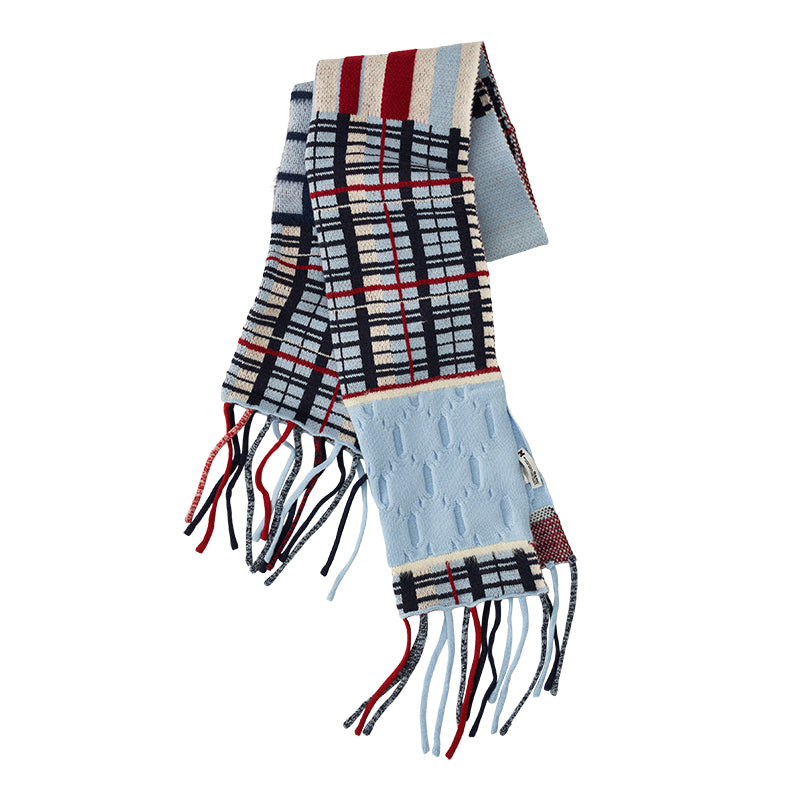 MAMC Plaid Fringe Scarf