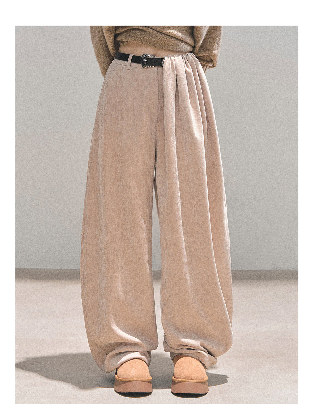 ShaoYeYan Sunset & Glance Wide-Leg Pants