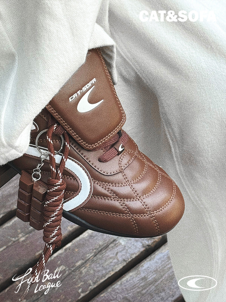 Cat&Sofa Retro Football Sneakers