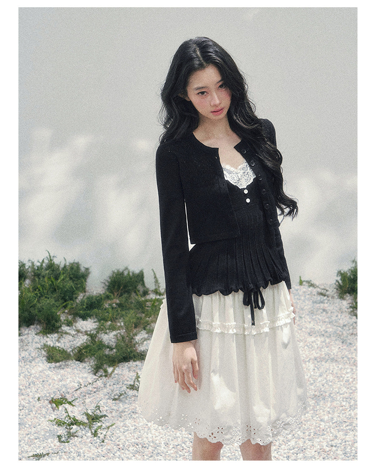 ShaoYeYan Aomalm Lace's Blank Space Camisole Set