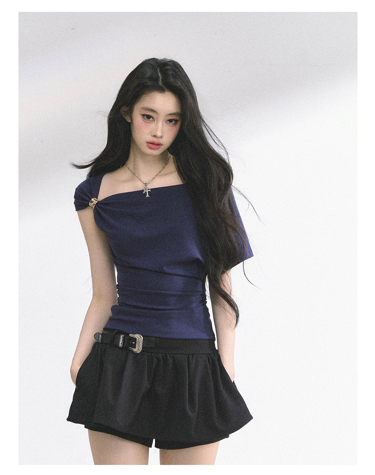 SHAOYEYAN Korean Off-Shoulder Sweetheart Top