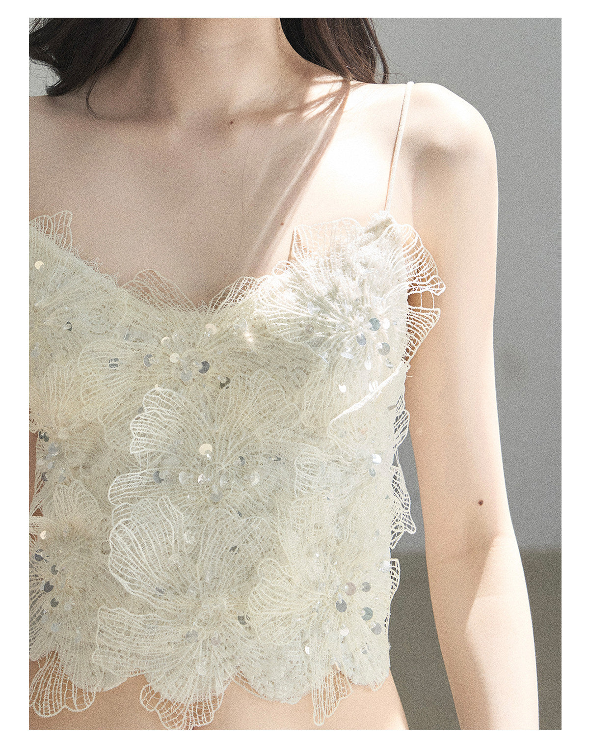 ShaoYeYan Aomalm Waiting for a Passing Breeze French Lace Cami Set (free size)