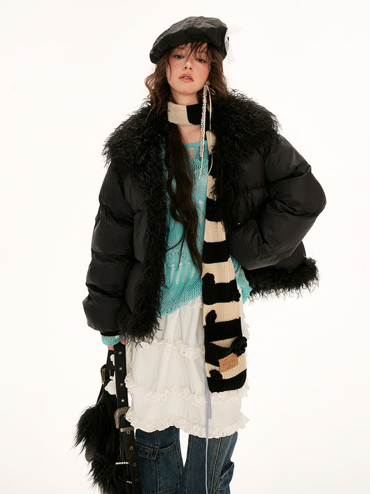 MAMC Textured Panel Puffer Coat