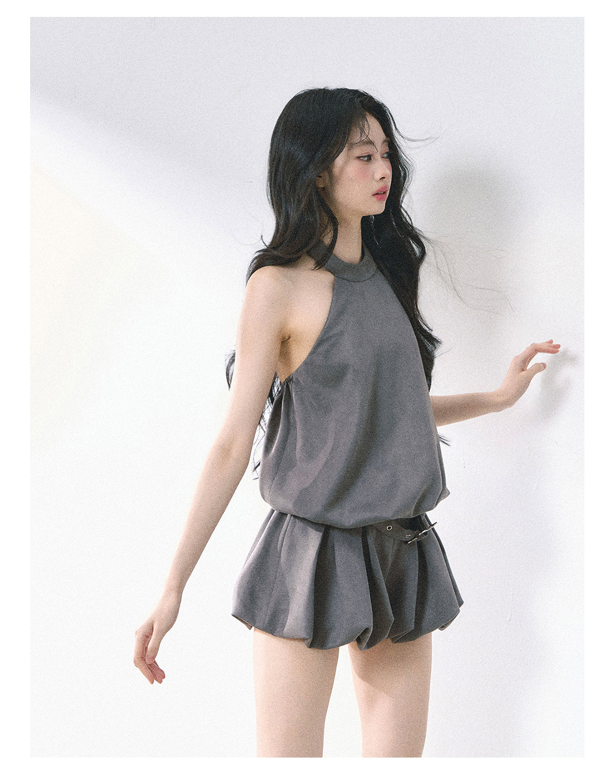 SHAOYEYAN Ginza-inspired Floral Bustier Dress