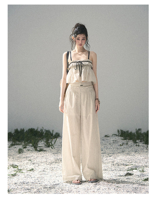 ShaoYeYan Aomalm Early Summer Weaves a Light Dream Korean Striped Set