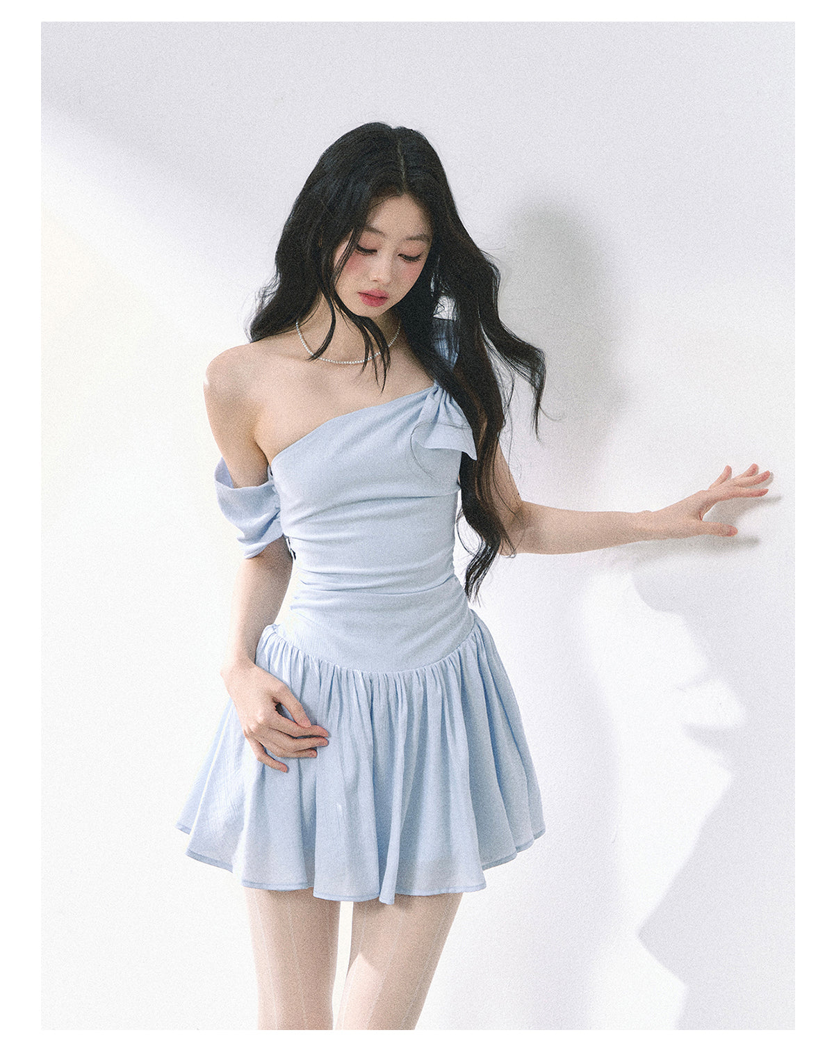 SHAOYEYAN French Off-Shoulder Bodycon Dress
