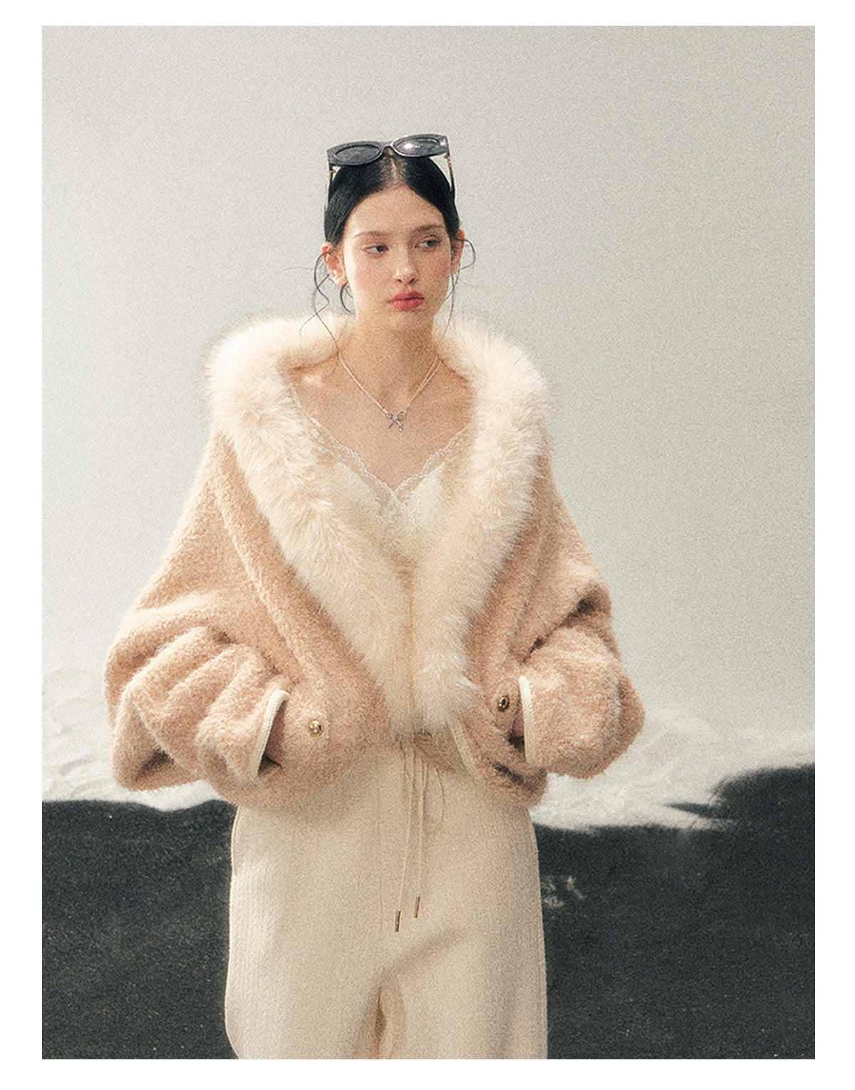ShaoYeYan Aomalm Velvety Sigh French Plush Coat