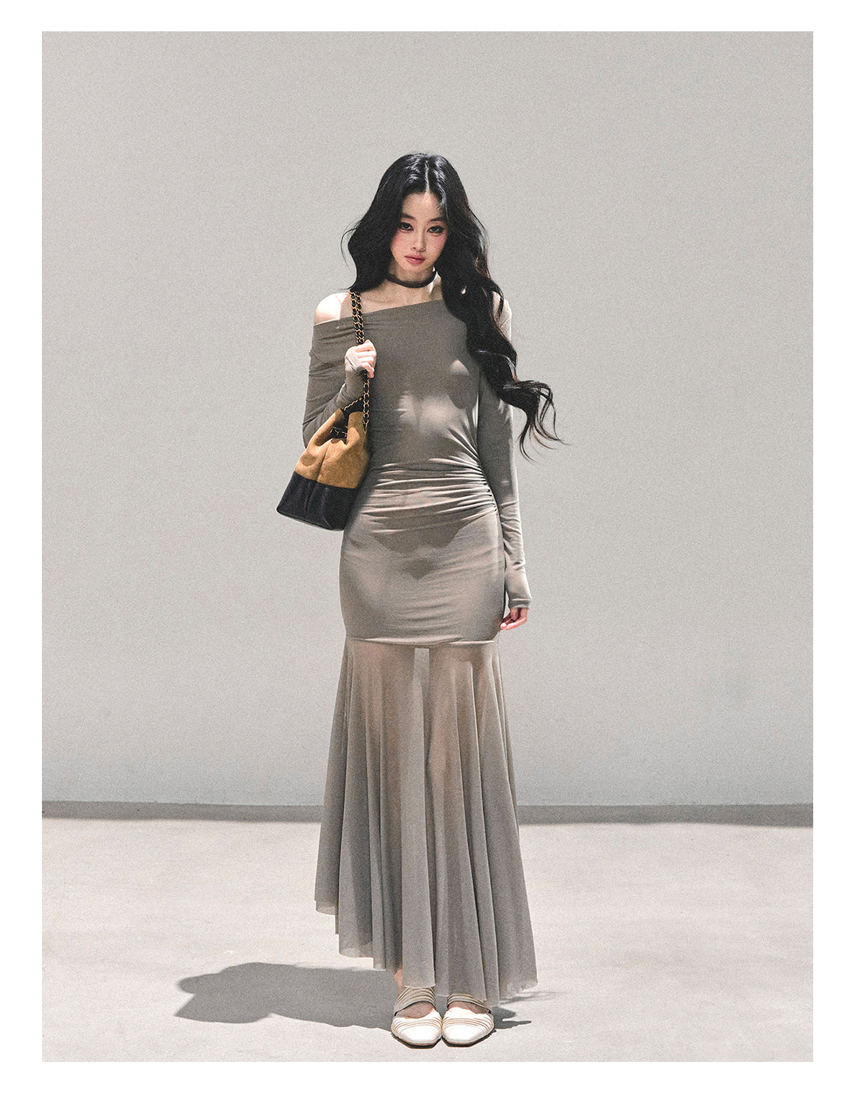 ShaoYeYan Slender Silhouette Cold Rich Girl Dress