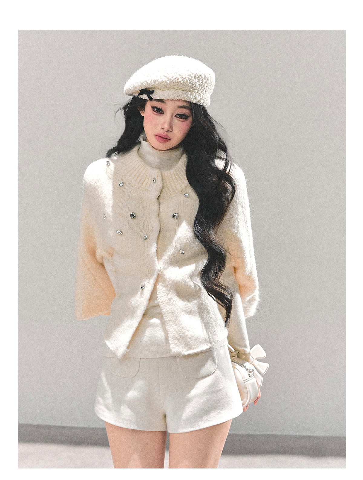 ShaoYeYan Wilderness Monologue French Knit Cape