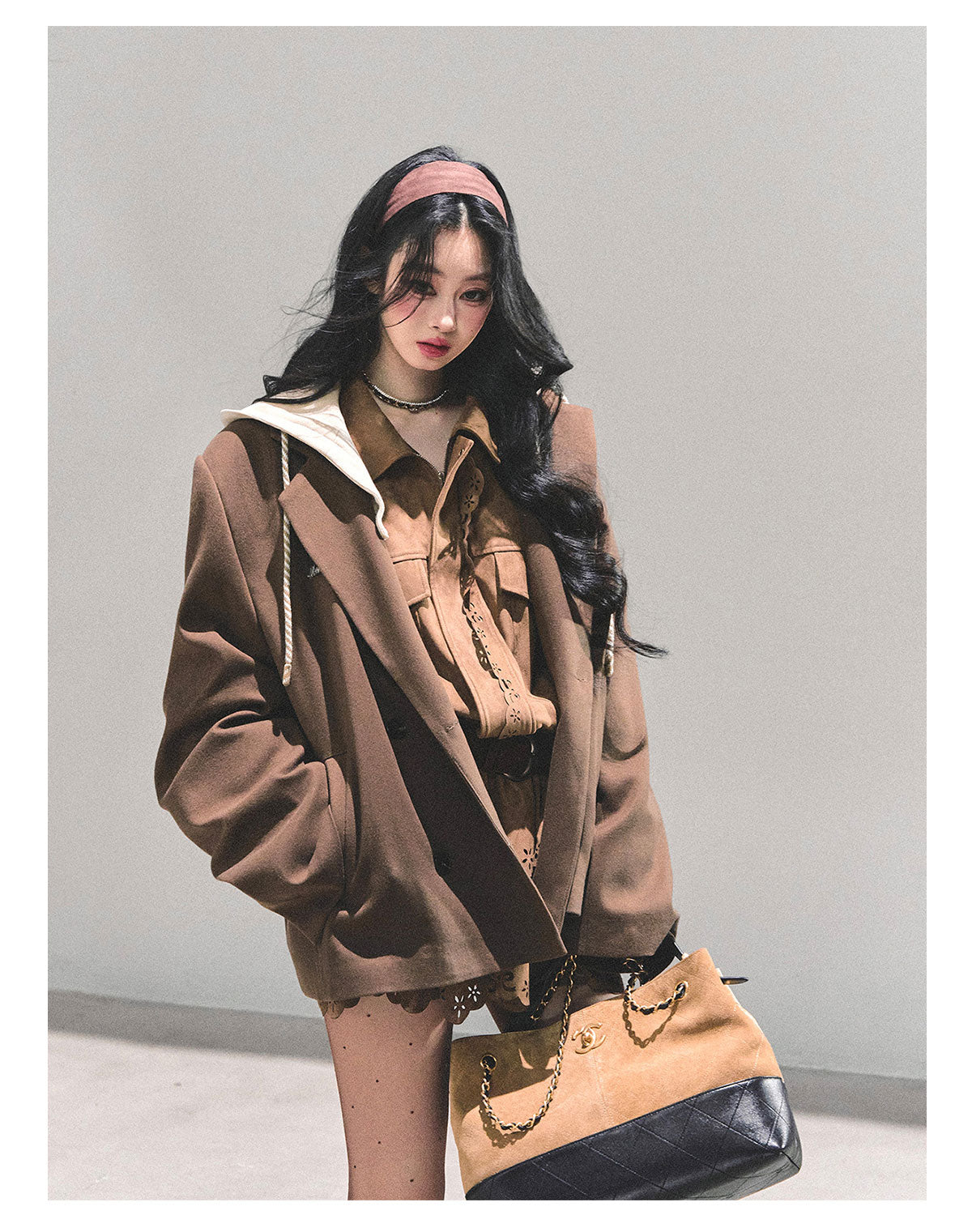 ShaoYeYan Minimalist Silhouette Fake Two-Layer Blazer