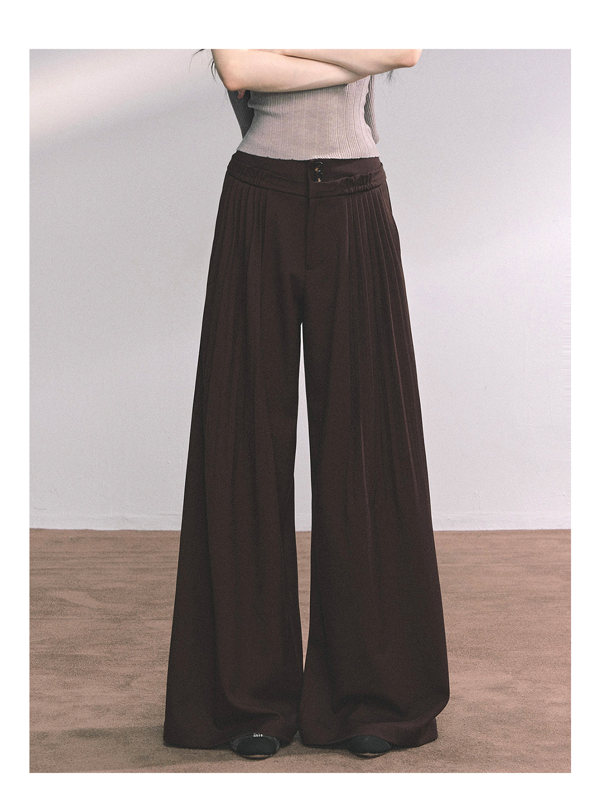 ShaoYeYan Fluid Lazy Pants