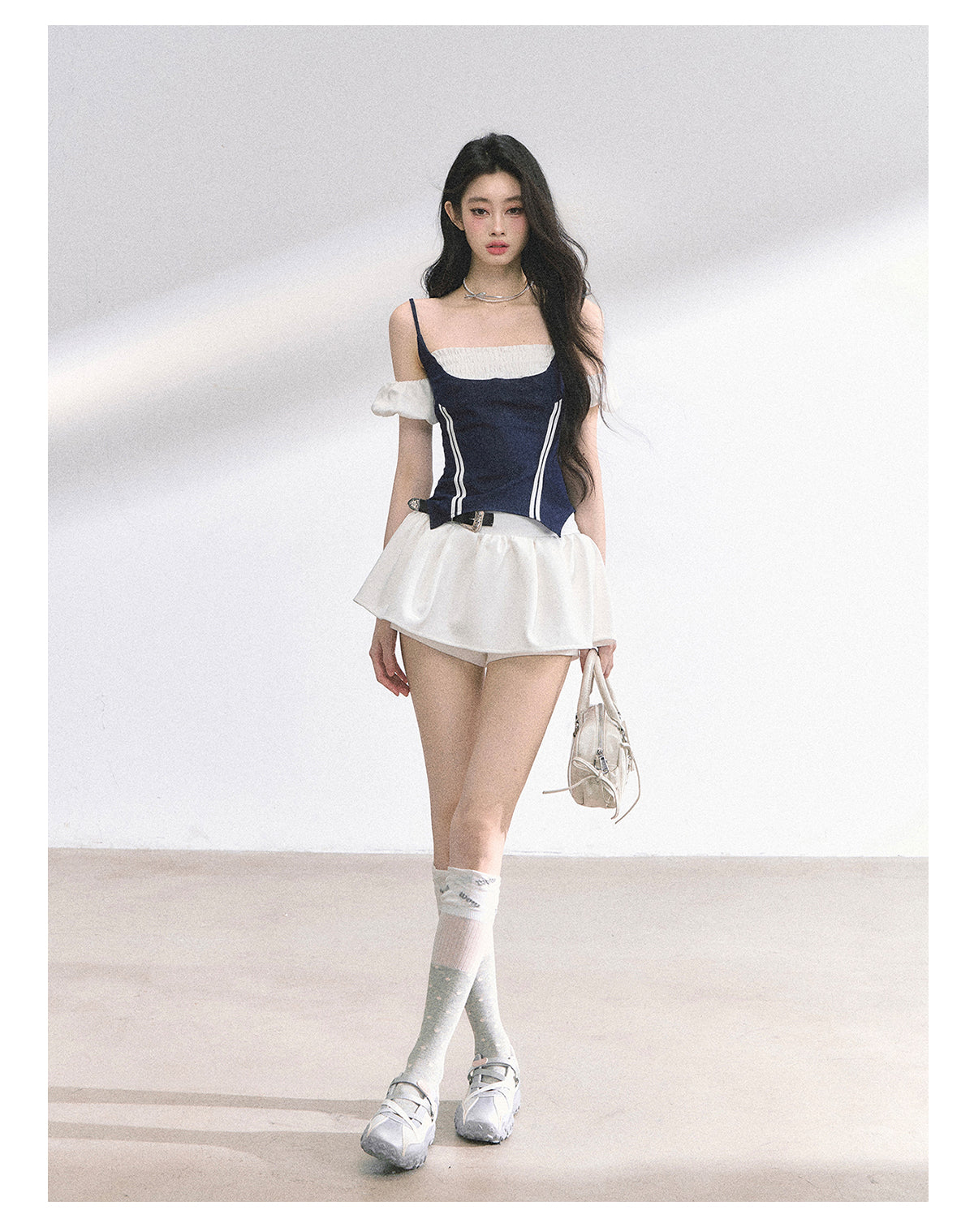 SHAOYEYAN American Style Mock Two-Layer Cami Top