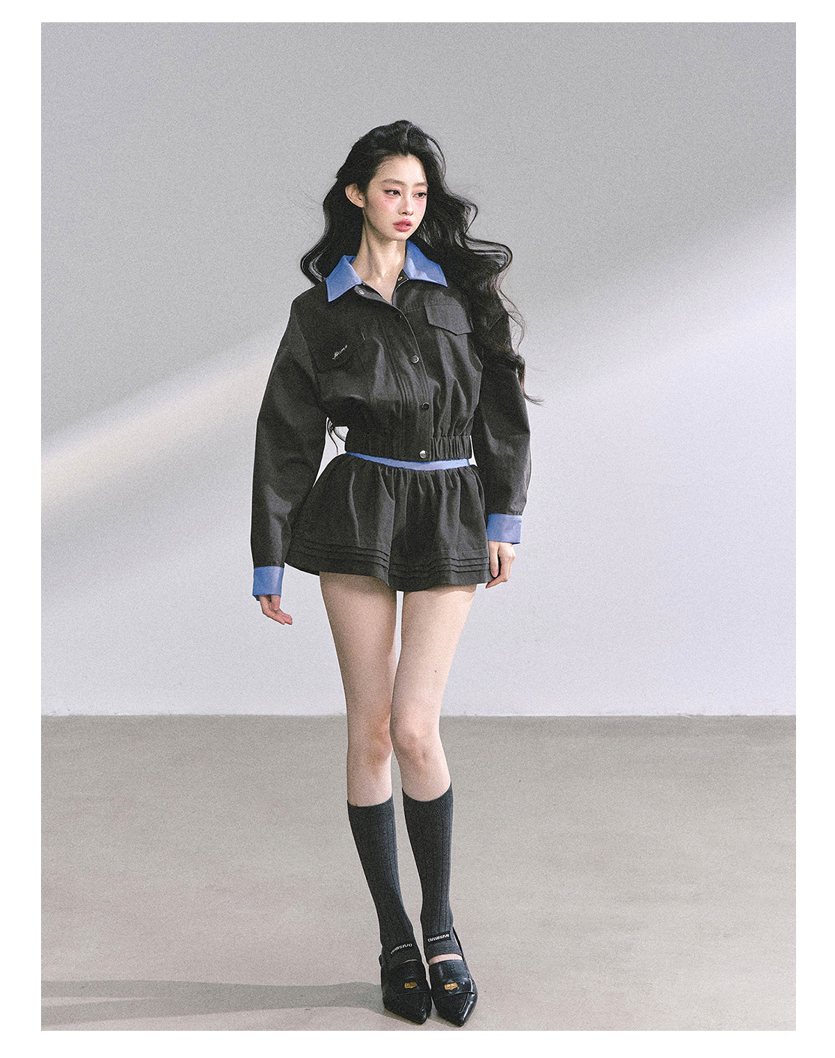 SHAOYEYAN Audrey-Inspired Two-Piece with Blazer and Mini Skirt