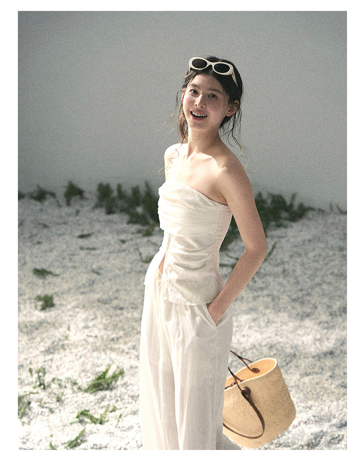 ShaoYeYan Aomalm Breath Falls on Shoulders Elegant Two-Piece Set