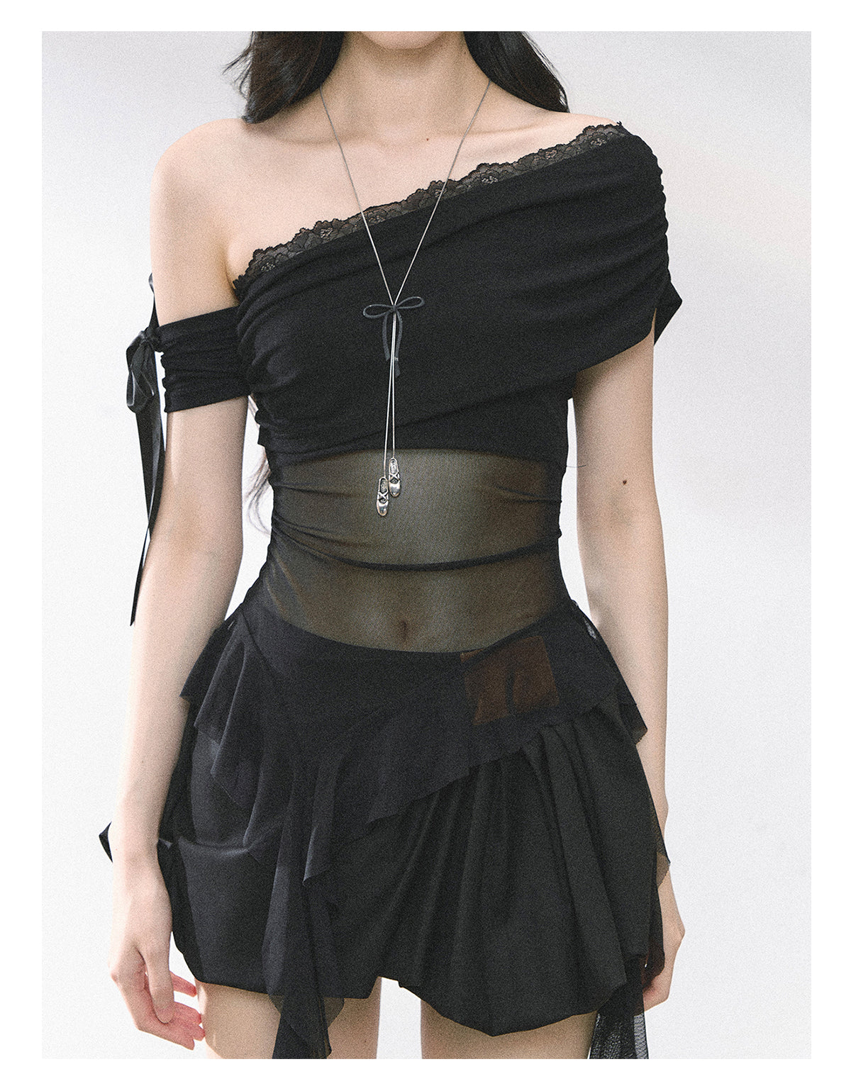 SHAOYEYAN Sheer Mesh Sleeveless Top