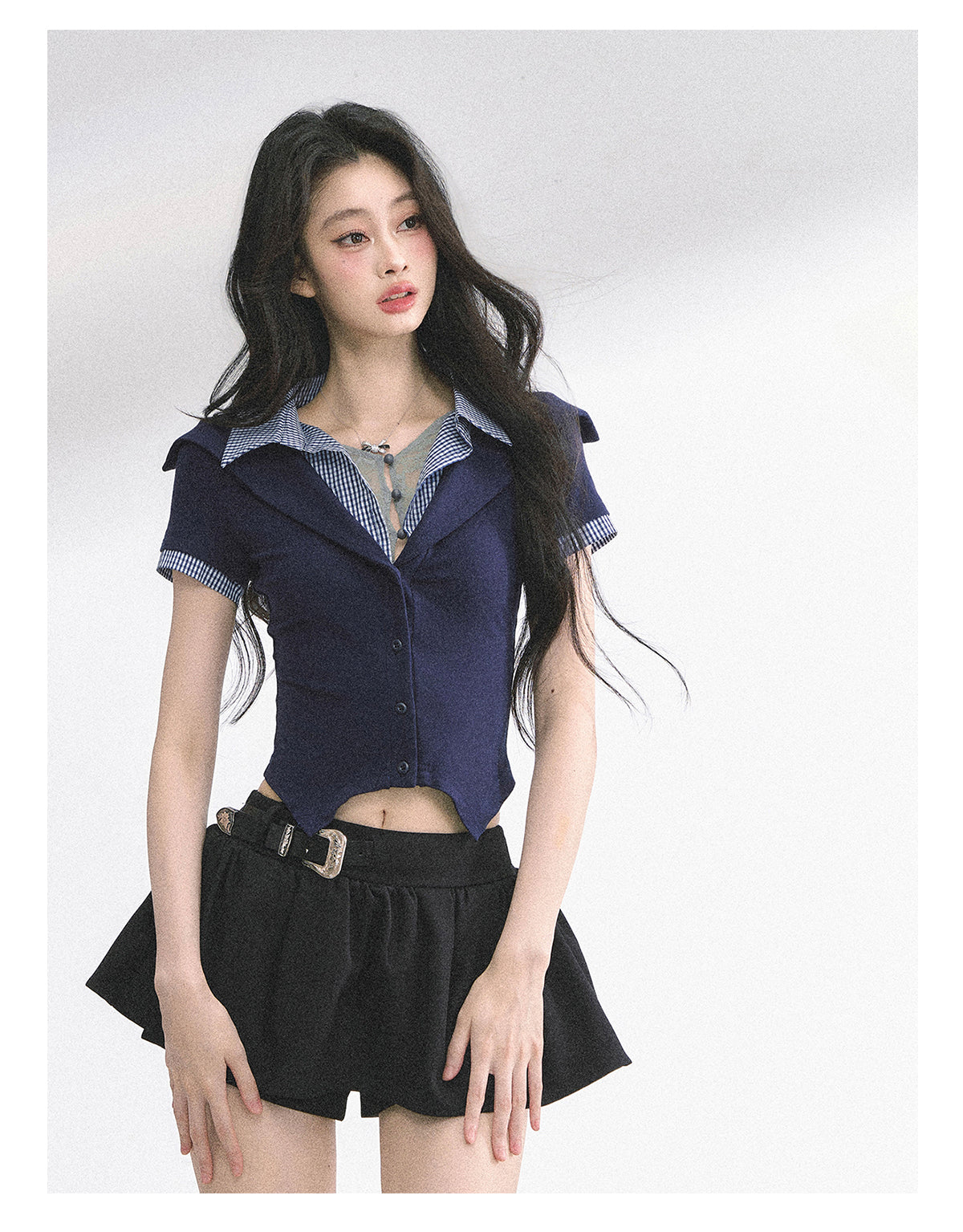 SHAOYEYAN Waist-Defining Slim Fit Top